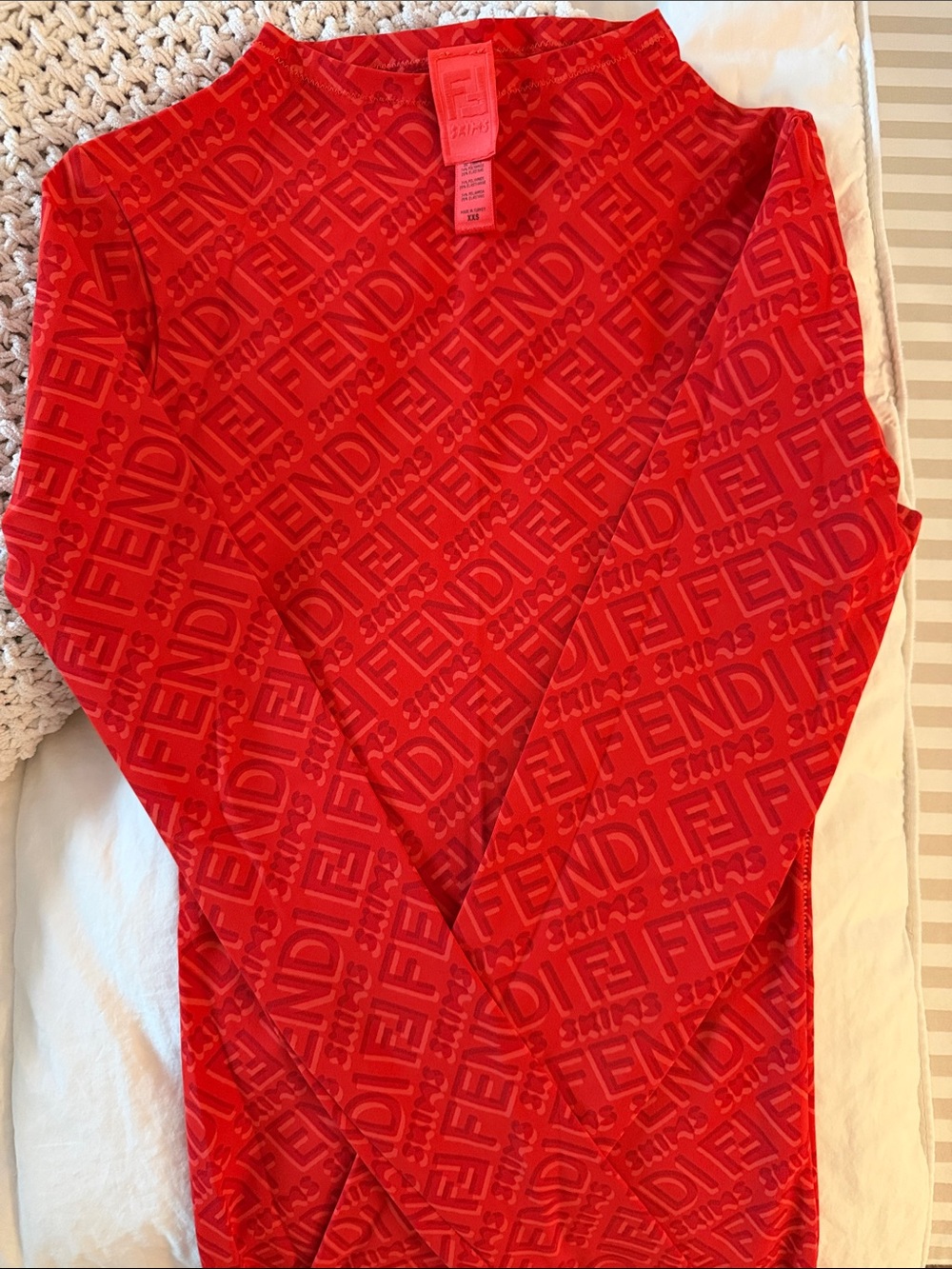 FendiXskims red Long Sleeve Top